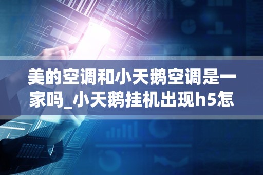 美的空调和小天鹅空调是一家吗_小天鹅挂机出现h5怎么回事