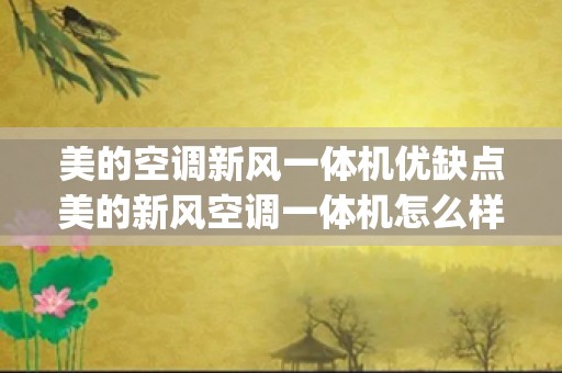 美的空调新风一体机优缺点美的新风空调一体机怎么样_新买的美的空调制冷效果不好。怎么办？