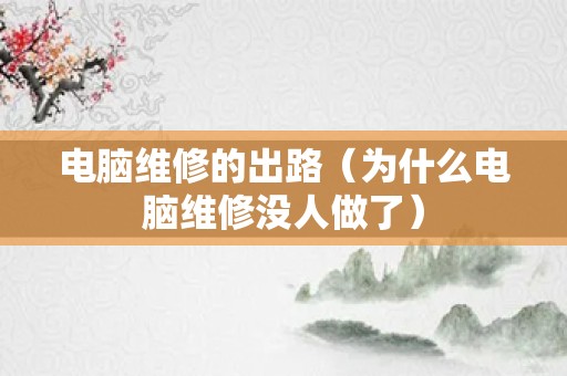 电脑维修的出路（为什么电脑维修没人做了）